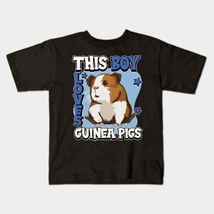 This Boy Loves Guinea Pigs Kids T-Shirt